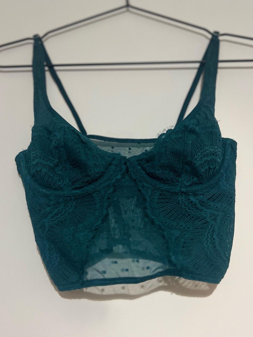 Urban Outfitters Teal Lace Bralette Top